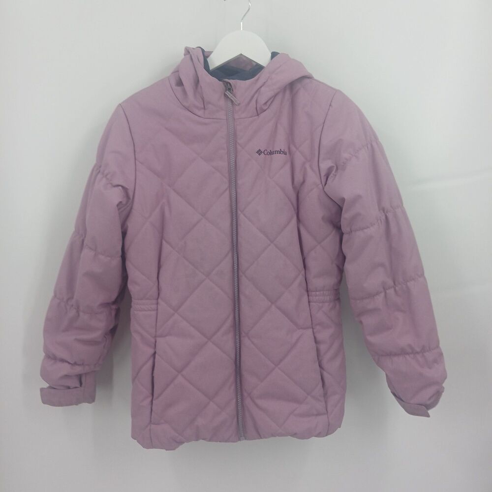 girls size xl or 16/18 purple lavender mauve columbia winter jacket coat